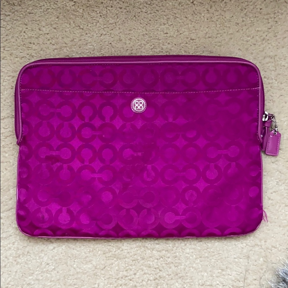 coach laptop carrier